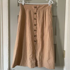Button-Front Skirt